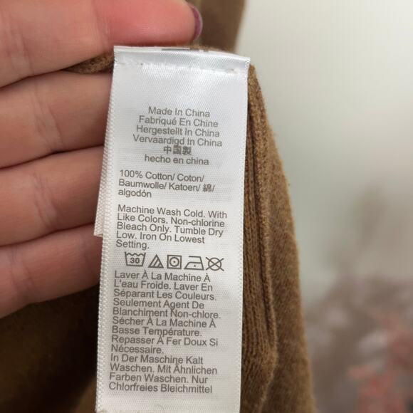 J. CREW Chelsea Sweater Blazer Heather Camel Tan Brown Sz M {XX44} - Picture 6 of 7